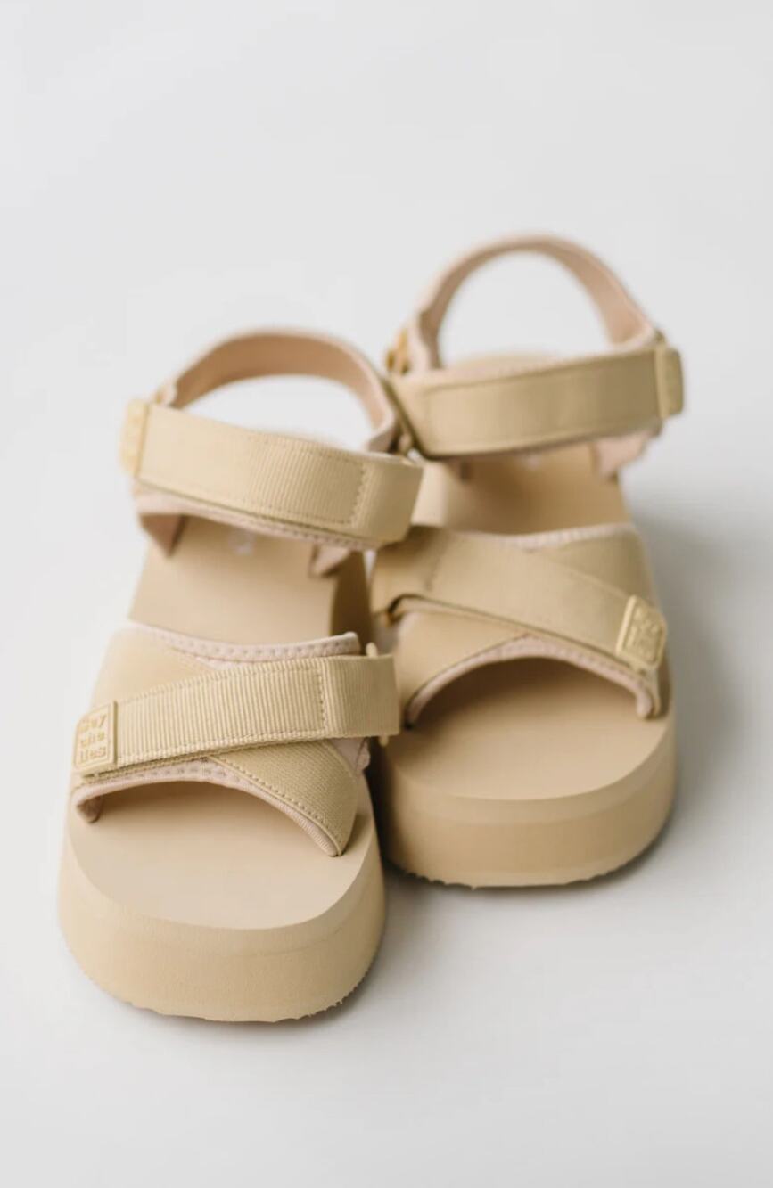 Seychelles 'Serenade' Women's 7.5 Nylon Nude Beige Platform Statement Sandal